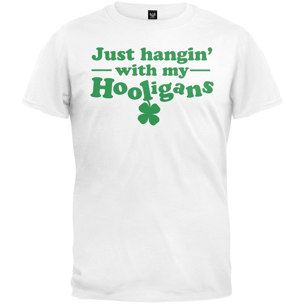 St. Patricks Day - Just Hangin' with my Hooligans T-Shirt Men's T-Shirts Old Glory   