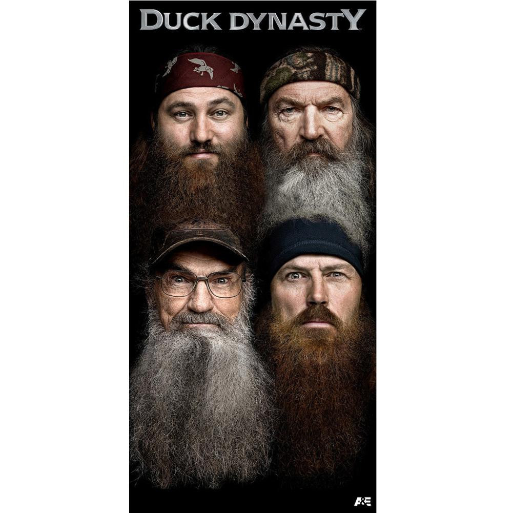 Duck Dynasty - Beards Velour Beach Towel Beach Towels Old Glory OS Multi 