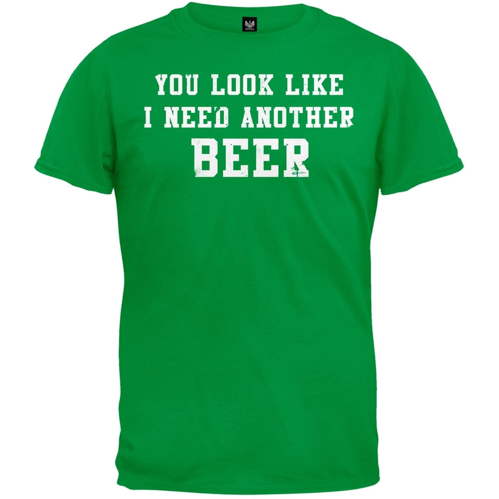 Another Beer T-Shirt Men's T-Shirts Old Glory SM Green 