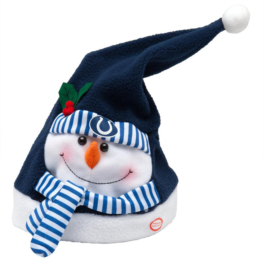 Indianapolis Colts - Snowman Musical Stocking Hat Adult Costumes Old Glory   