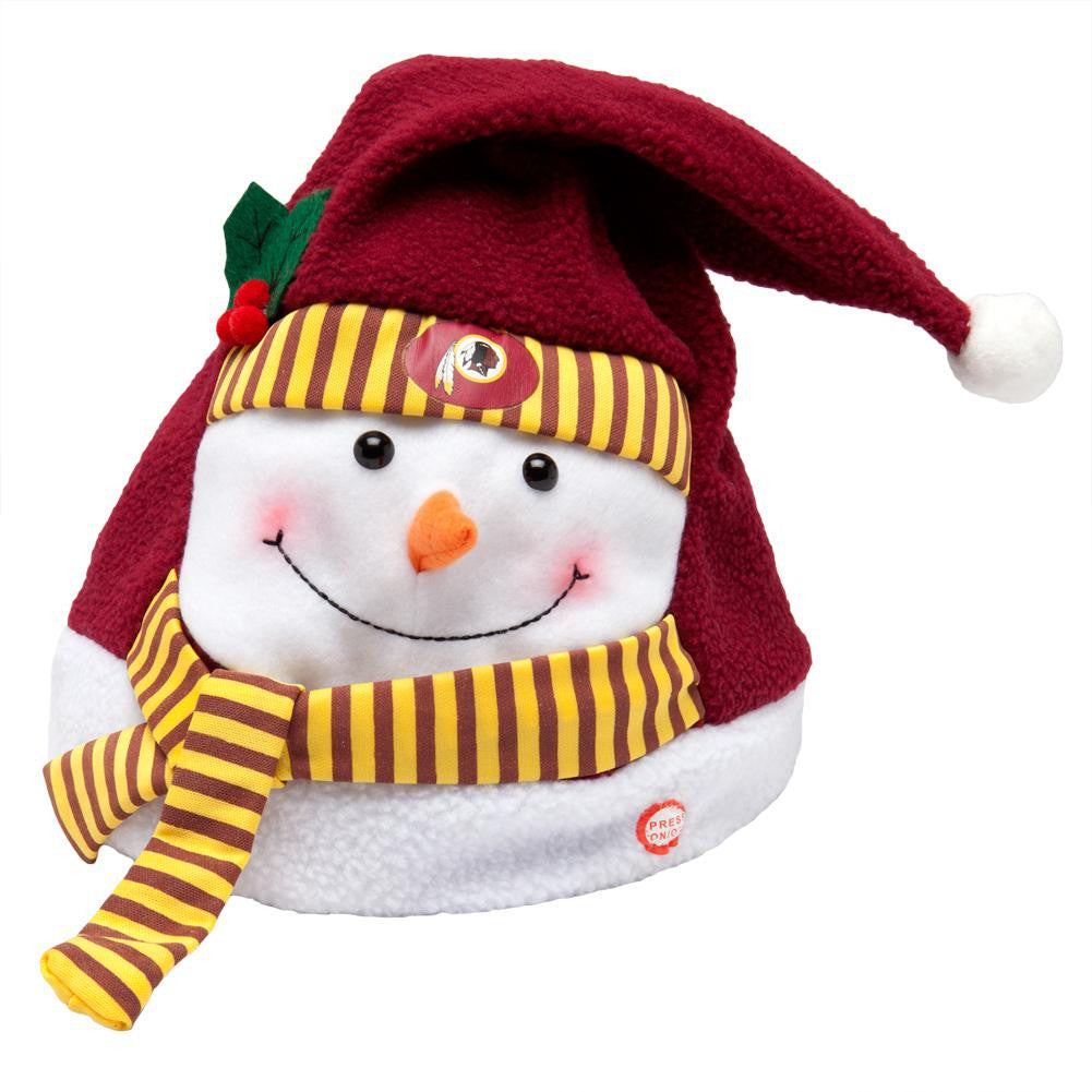 Washington Redskins - Snowman Musical Stocking Hat Adult Costumes Old Glory OS Multi 