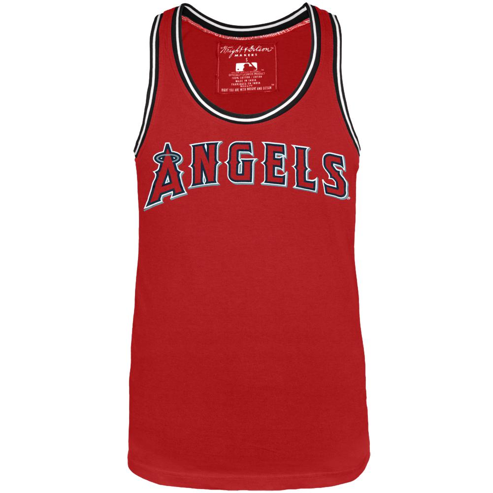 Los Angeles Angels - Bazooka Tank Top Men's Tank Tops Los Angeles Angels of Anaheim MD Red 