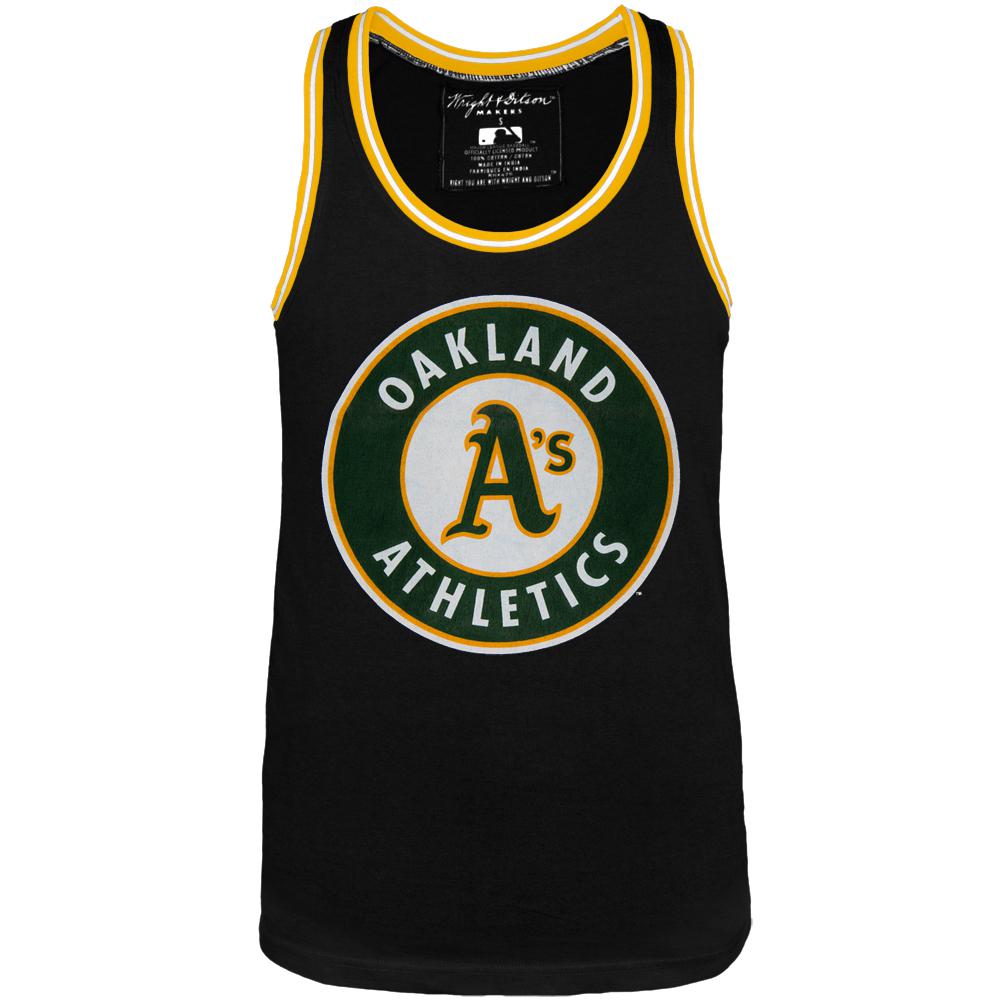 Oakland Athletics - Bazooka Tank Top Men's Tank Tops Oakland Athletics LG Black 