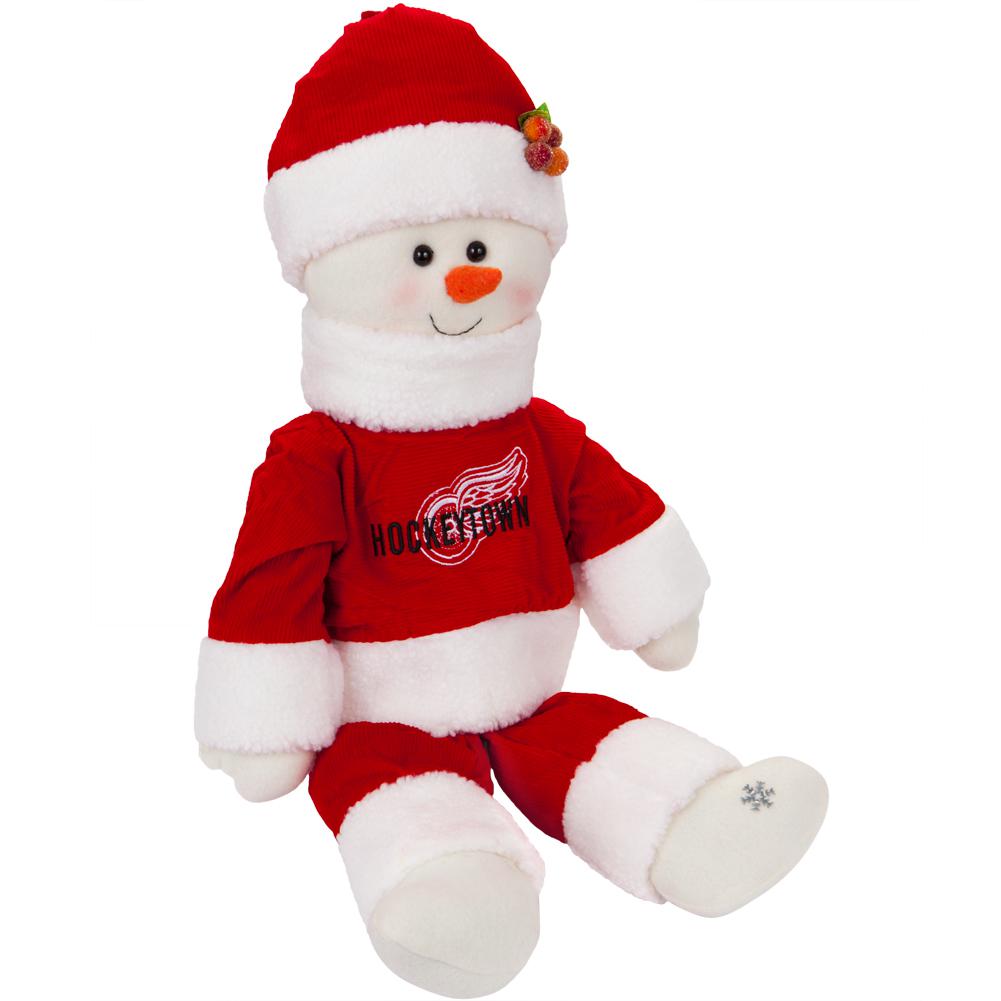 Detroit Red Wings - Snowflake Friend Plush Snowman Christmas Decorations Old Glory OS Multicoloured 