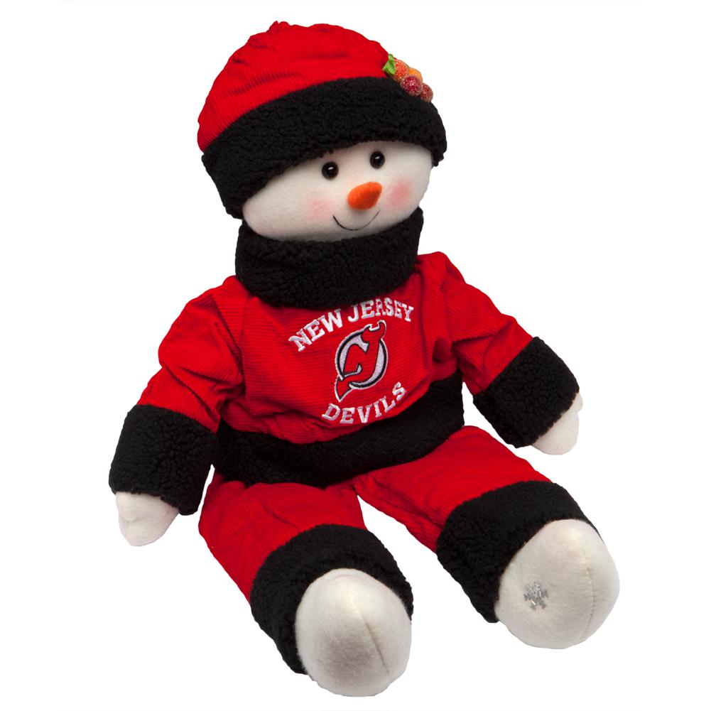 New Jersey Devils - Snowflake Friend Plush Snowman Christmas Decorations Old Glory OS Multicoloured 