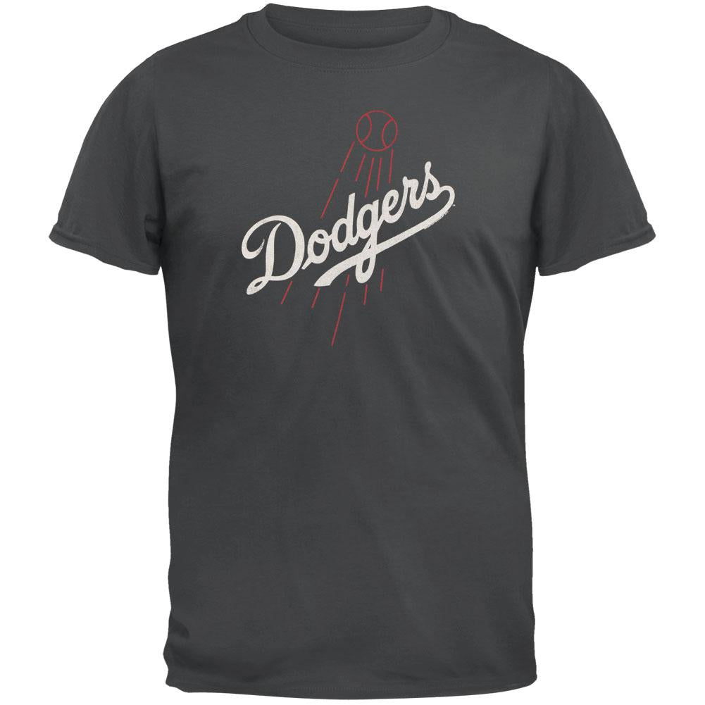 Los Angeles Dodgers - Vintage Ball Logo Soft T-Shirt Men's T-Shirts Los Angeles Dodgers SM Blue 