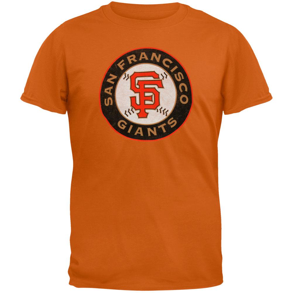 San Francisco Giants - Vintage Logo Youth Soft T-Shirt Youth T-Shirts San Francisco Giants LG Orange 