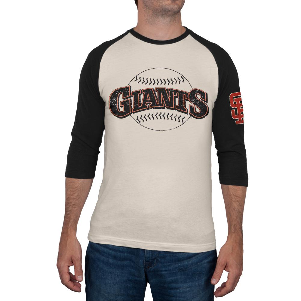 San Francisco Giants - Logo Alliance Raglan Men's Raglans San Francisco Giants 2XL Off-White 