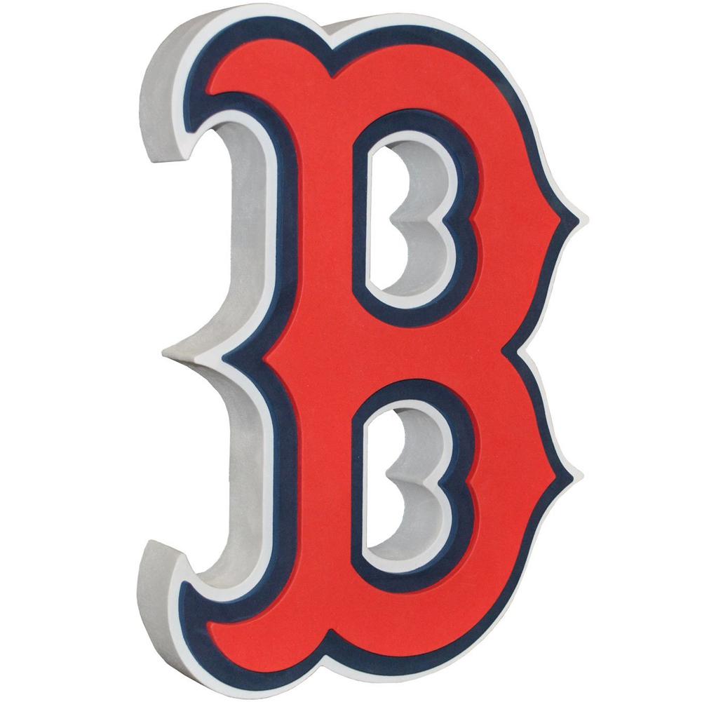 Boston Red Sox - B Logo 3D Foam Hand And Wall Sign Signs Old Glory OS Multicoloured 