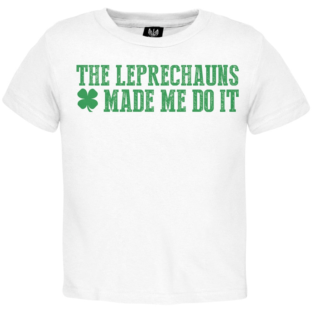 The Leprechauns Made Me Toddler T-Shirt Toddler T-Shirts Old Glory   