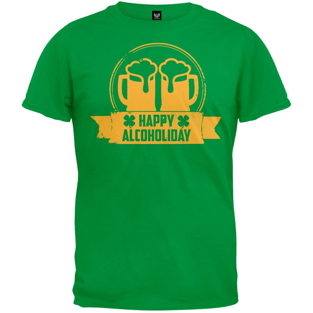 Happy Alcoholiday T-Shirt Men's T-Shirts Old Glory   