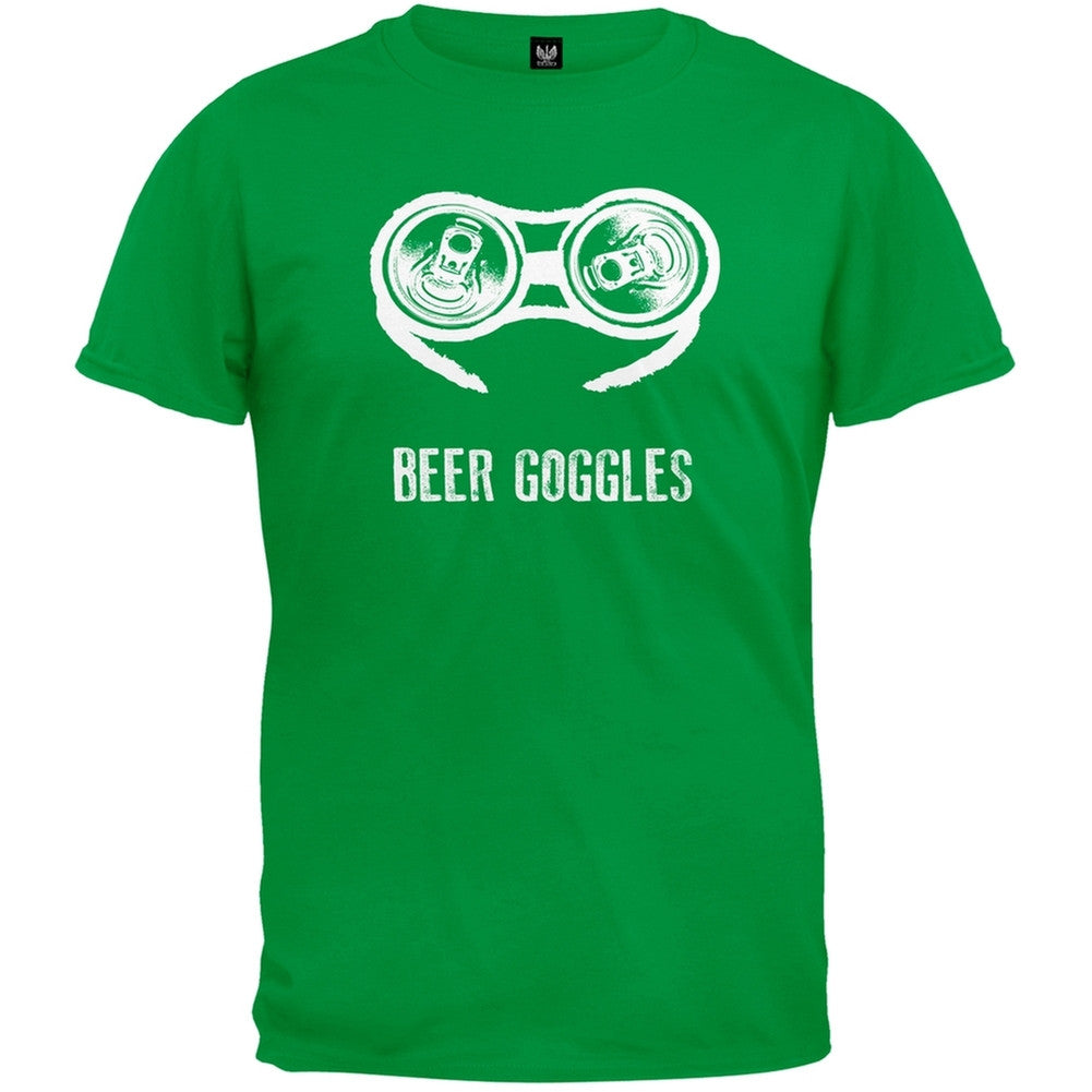 Beer Goggles T-Shirt Men's T-Shirts Old Glory SM Green 