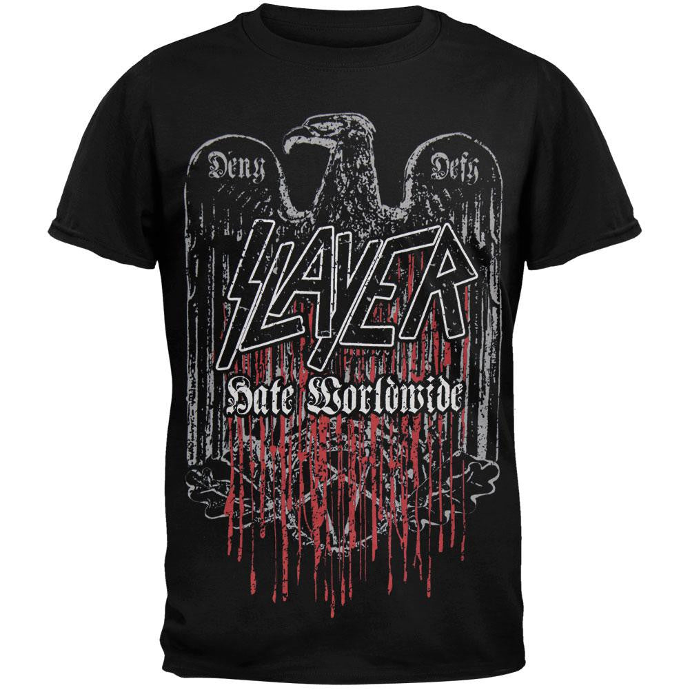 Slayer - Hate Tour T-Shirt Men's T-Shirts Slayer SM Black 