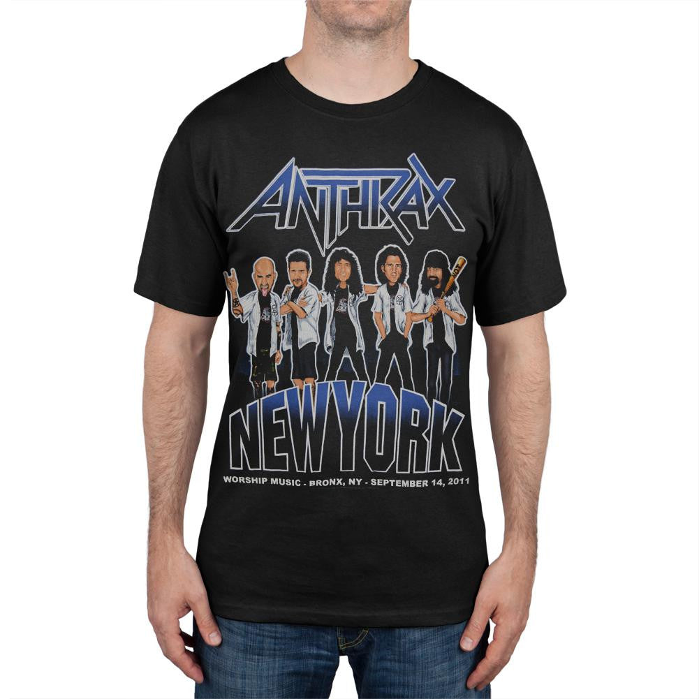 Anthrax - New York Event T-Shirt Men's T-Shirts Anthrax SM Black 