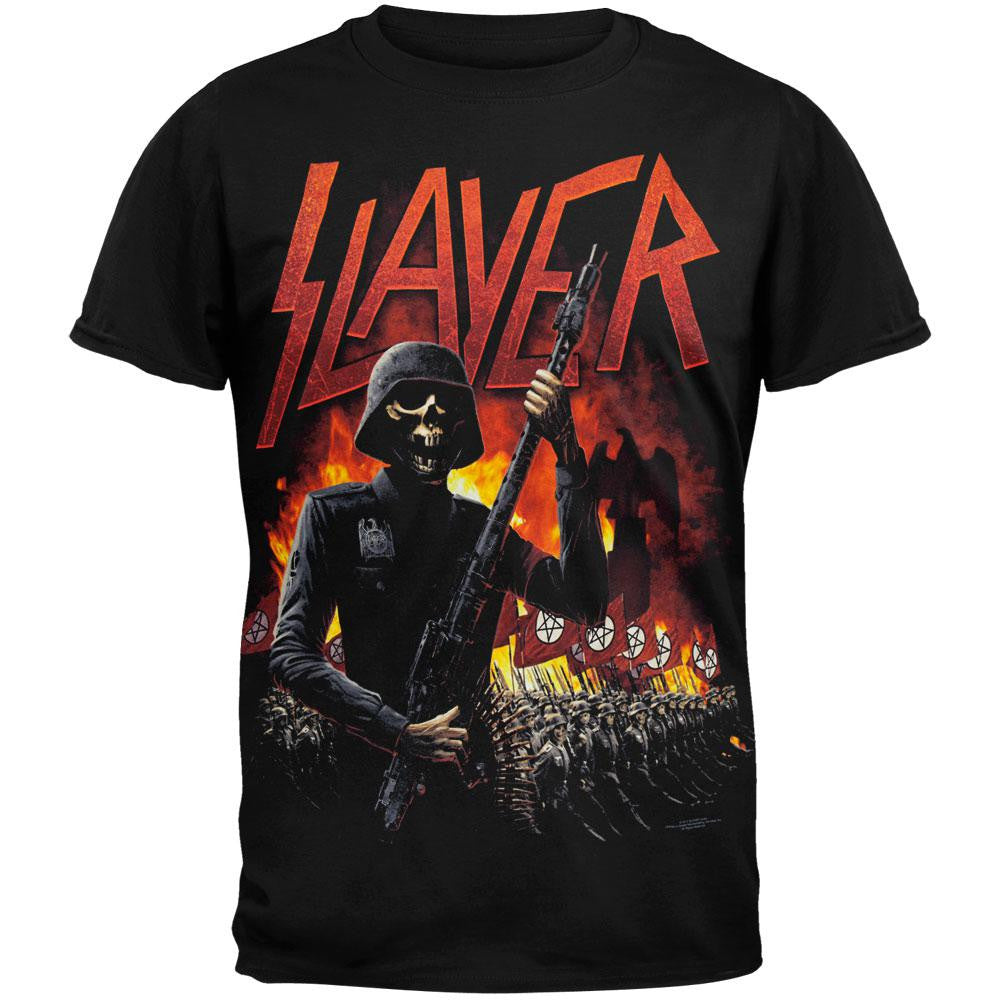 Slayer - Machine Gun T-Shirt Men's T-Shirts Slayer SM Black 