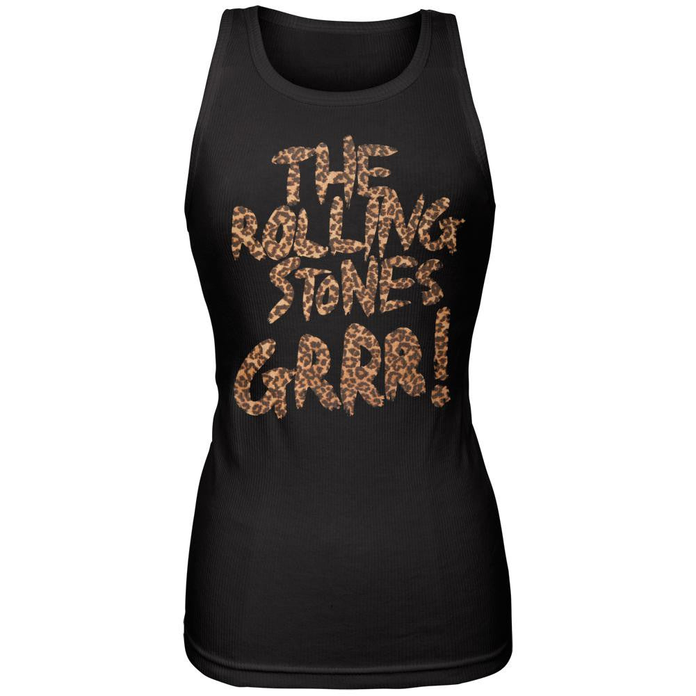 Rolling Stones - Grrr Juniors Tank Top Juniors Tank Tops Rolling Stones SM Black 