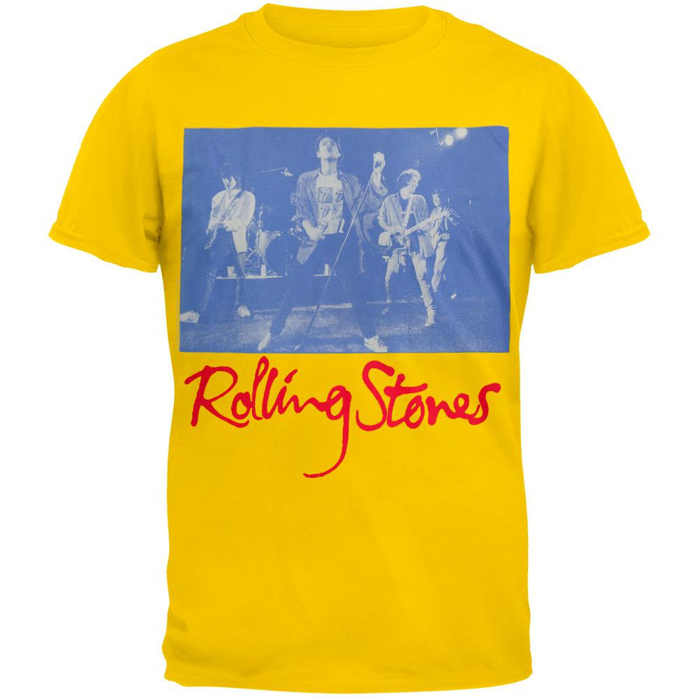 Rolling Stones - Black and Blue Live T-Shirt Men's T-Shirts Rolling Stones SM Yellow 