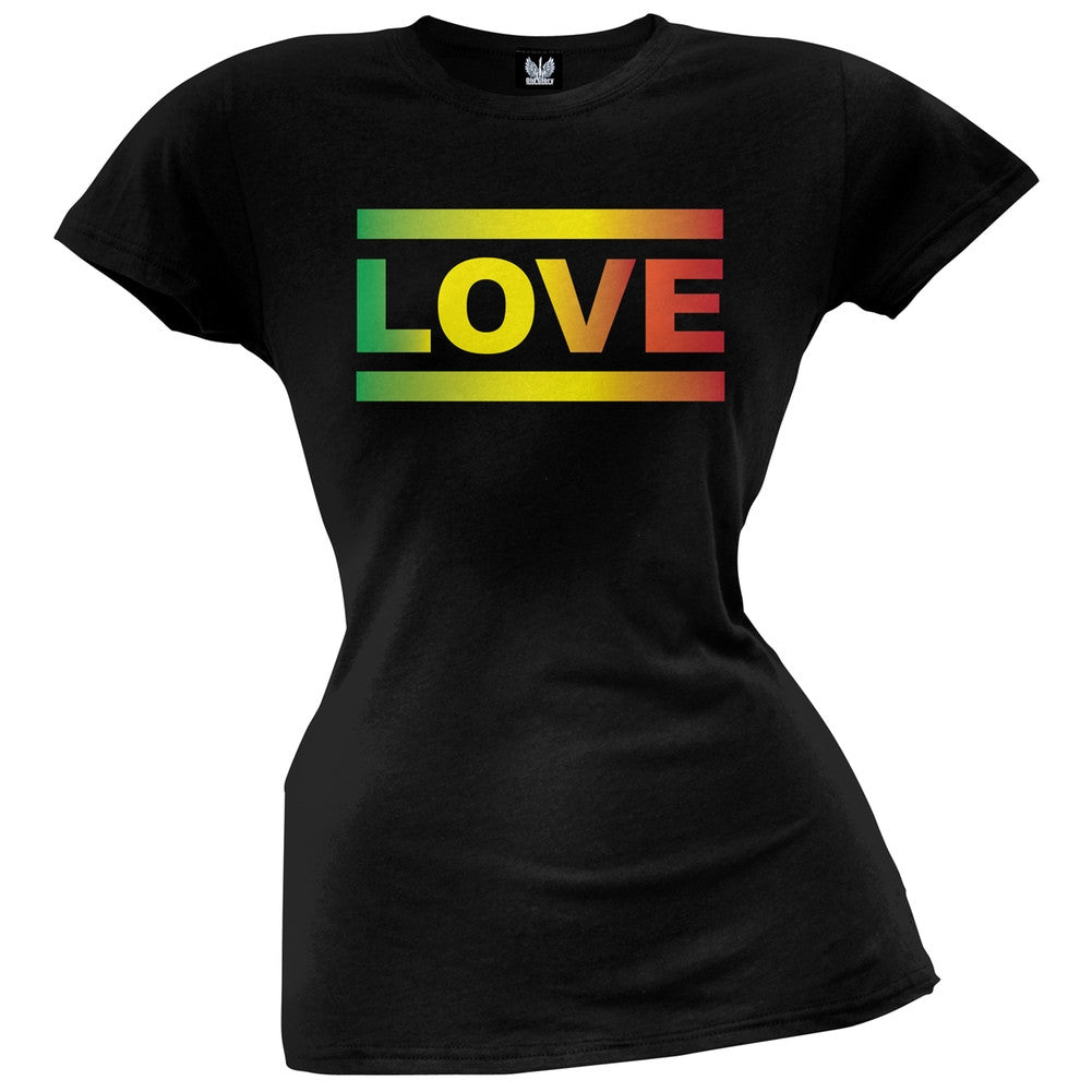 One Love Rastafari Juniors T-Shirt Juniors T-Shirts Old Glory   