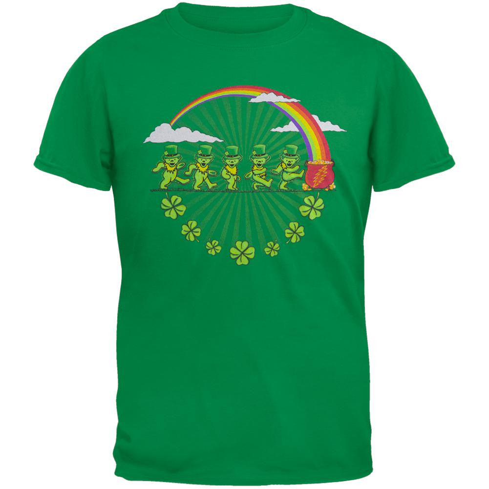 Grateful Dead - Leprechaun Bears Kelly Green Youth T-Shirt Youth T-Shirts Grateful Dead   