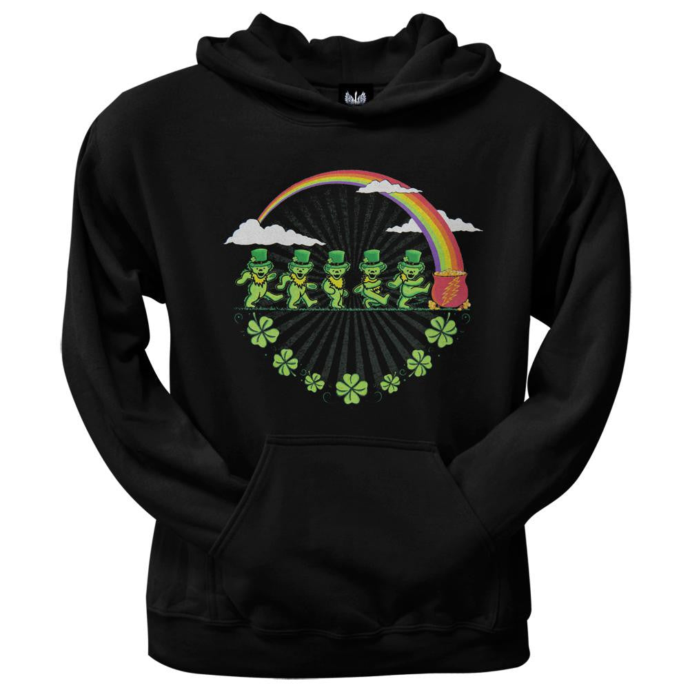 Grateful Dead - Leprechaun Bears Black Pullover Hoodie Men's Hoodies Grateful Dead   