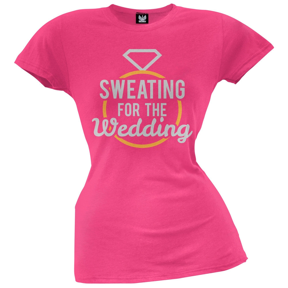 Sweating for the Wedding Juniors T-Shirt Juniors T-Shirts Old Glory   