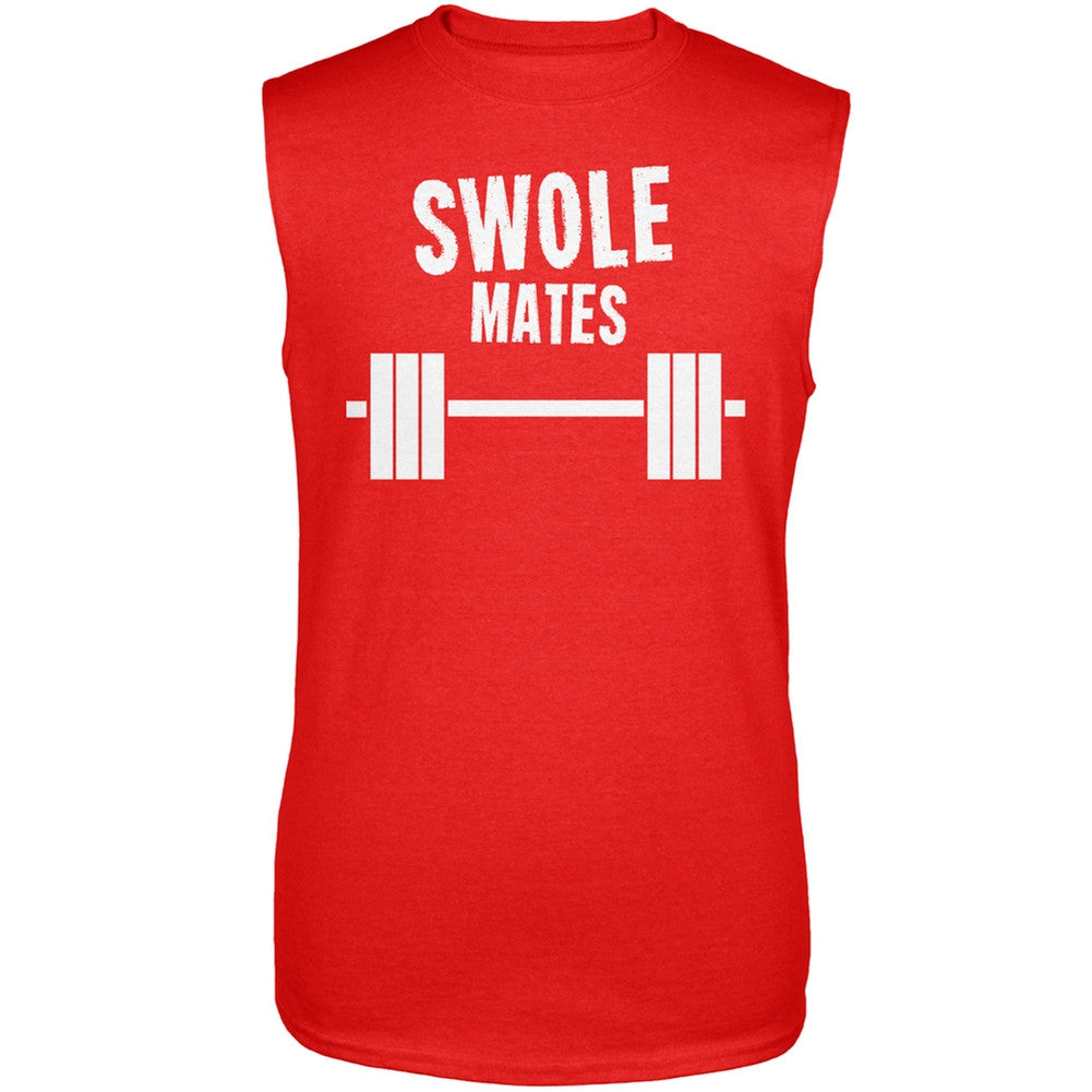 Swole Mates Sleeveless Shirt Men's T-Shirts Old Glory 2XL Red 