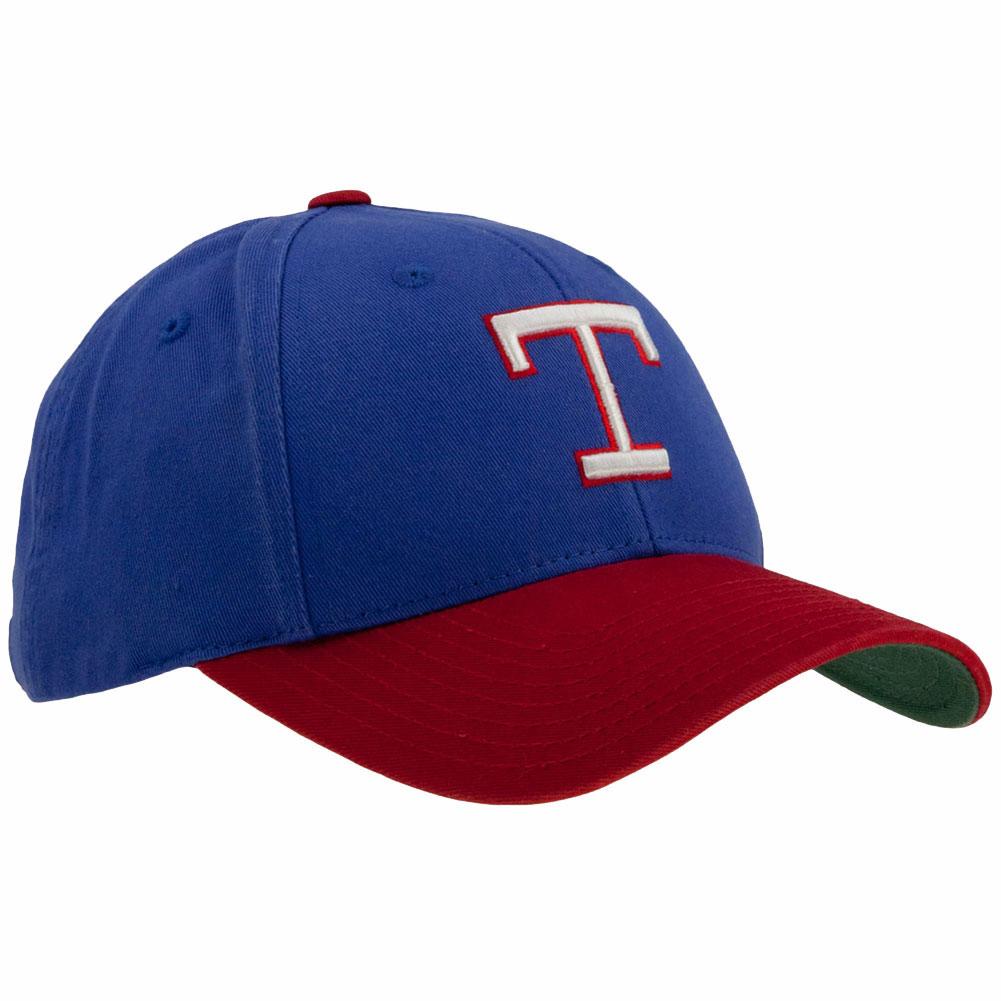 Texas Rangers - '75 Logo Pastime Replica Adjustable Baseball Cap Adjustable Baseball Caps Old Glory OS Blue 