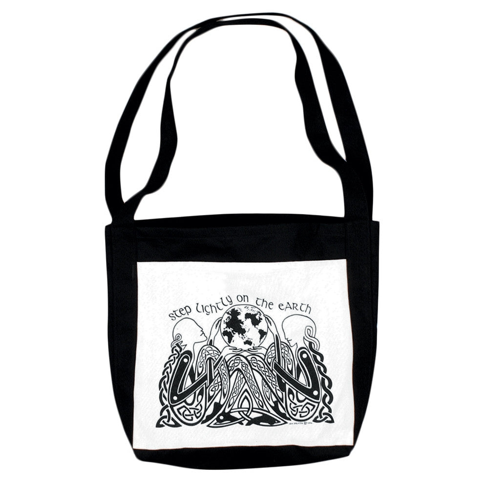 Tread Lightly - Tote Bag Totes Old Glory OS Black 