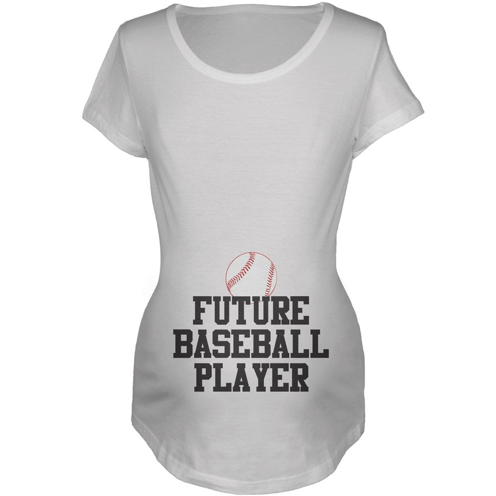 Future Baseball Player Maternity Shirt Maternity T-Shirts Old Glory   