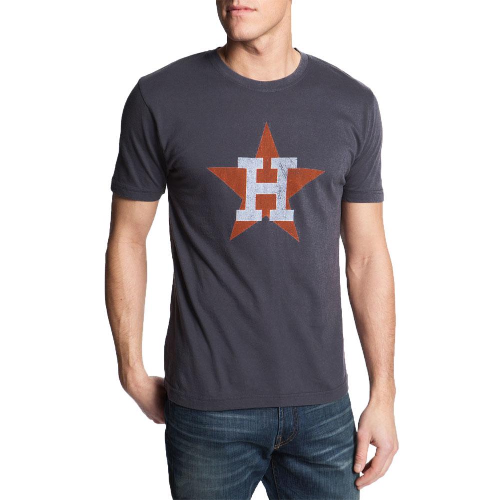 Houston Astros - Star Logo Soft T-Shirt Men's T-Shirts Houston Astros SM Blue 