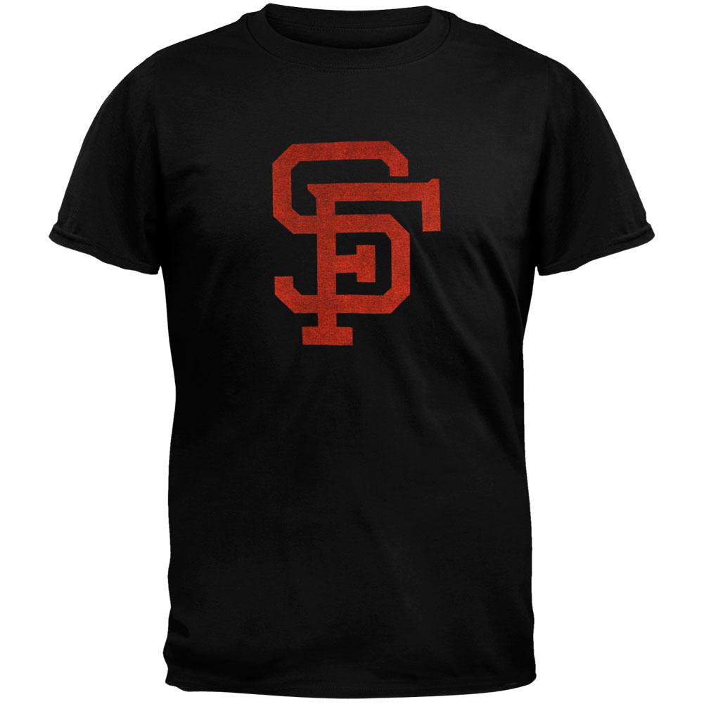 San Francisco Giants - SF Logo Soft T-Shirt Men's T-Shirts San Francisco Giants 2XL Black 