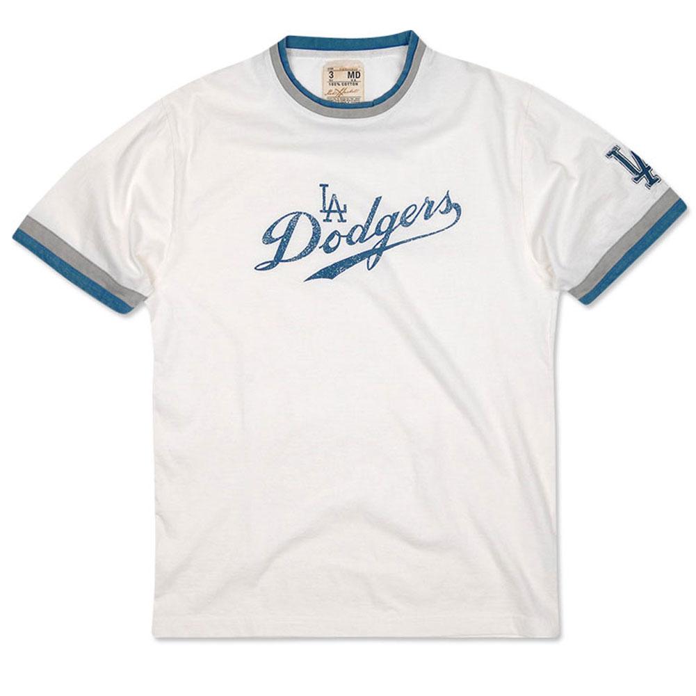 Los Angeles Dodgers - LA Cursive Logo Jersey Men's Baseball Jerseys Los Angeles Dodgers SM White