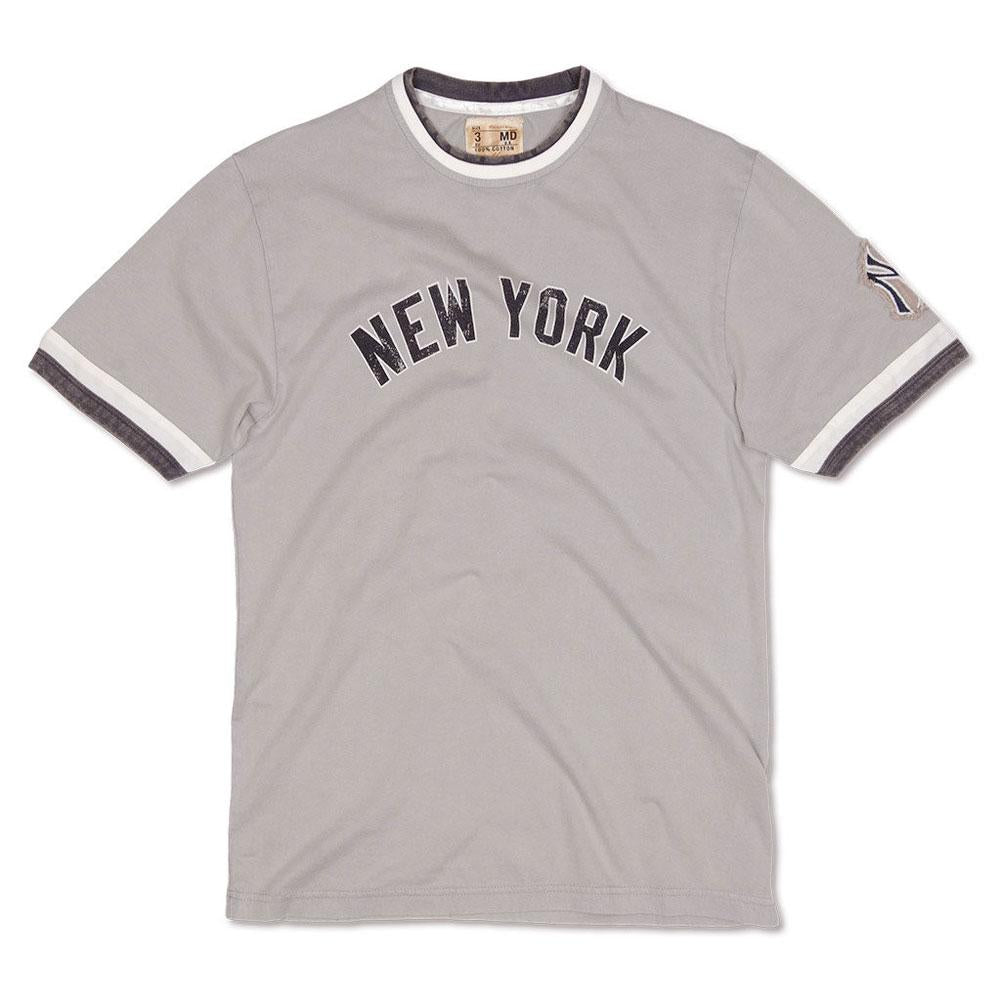 New York Yankees - New York Logo Jersey Men's Baseball Jerseys New York Yankees 2XL Grey 