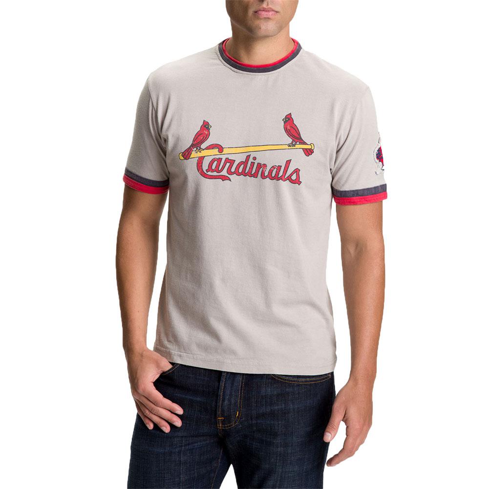 St. Louis Cardinals - Bat Logo Jersey Men's Baseball Jerseys St. Louis Cardinals SM Grey