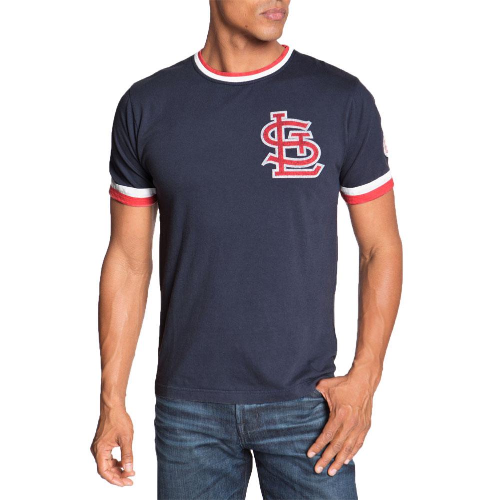 St. Louis Cardinals - STL Logo Adult Jersey T-Shirt Men's Baseball Jerseys St. Louis Cardinals 2XL Blue 