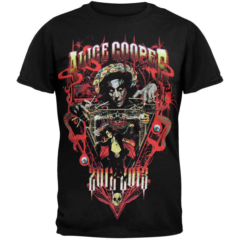 Alice Cooper - Puppet Master Tour T-shirt Men's T-Shirts Alice Cooper SM Black 