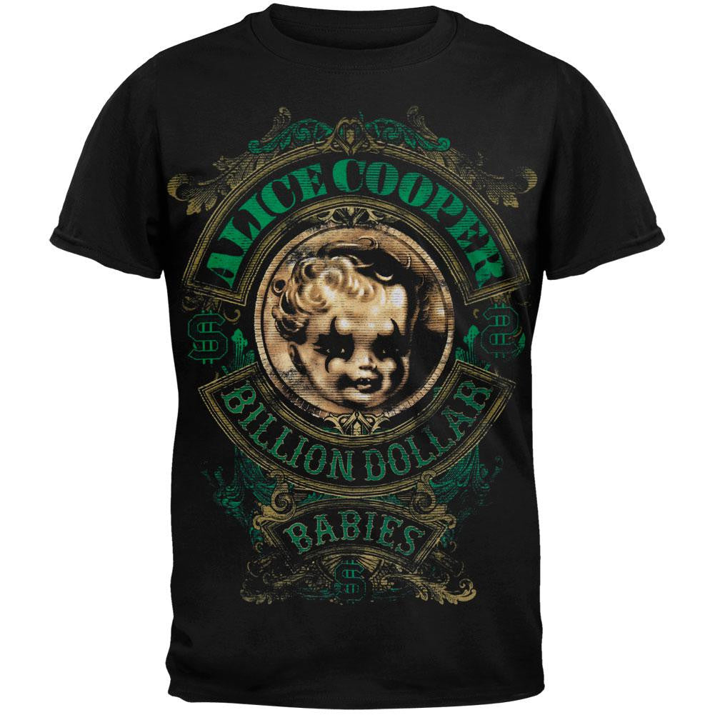 Alice Cooper - Billion Dollar Babies Tour T-shirt Men's T-Shirts Alice Cooper SM Black 