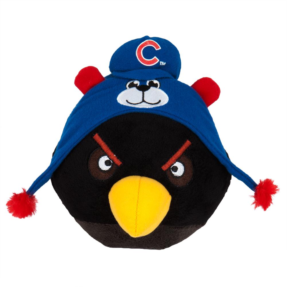 Angry Birds - Chicago Cubs Black Bird Plush Plush Toys Old Glory OS Black 