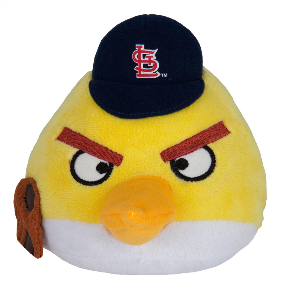 Angry Birds - St. Louis Cardinals Yellow Bird Plush Plush Toys Old Glory OS Yellow 