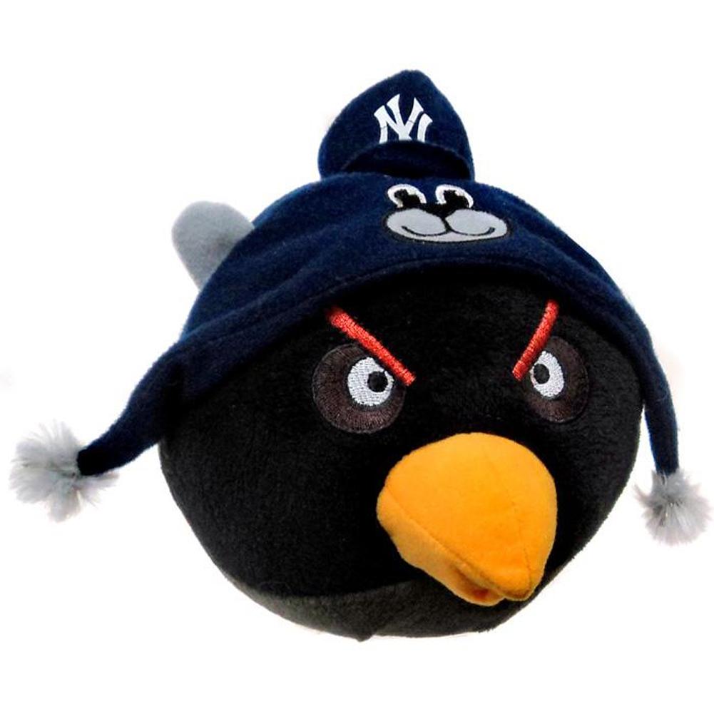 Angry Birds - New York Yankees Black Bird Plush Plush Toys Old Glory OS Black 