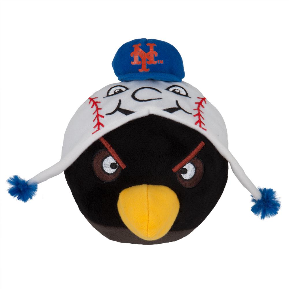 Angry Birds - New York Mets Black Bird Plush Plush Toys Old Glory OS Black 