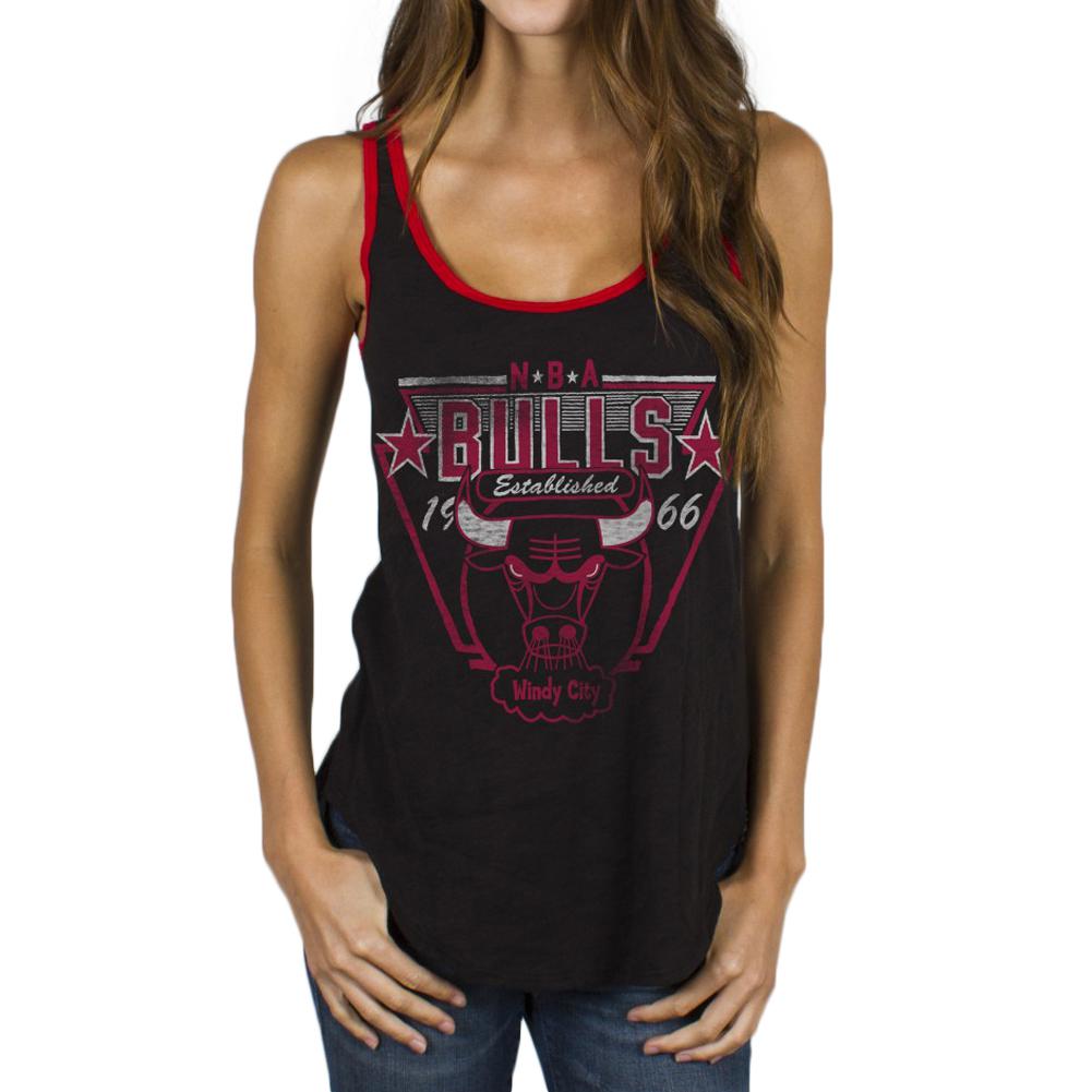 Chicago Bulls - Tip-Off Juniors Tank Top Juniors Tank Tops Chicago Bulls XL Black 