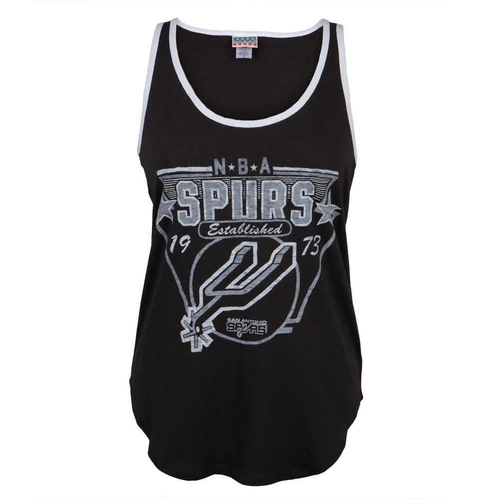 San Antonio Spurs - Tip-Off Women's Tank Top Women's Tank Tops San Antonio Spurs LG Black 