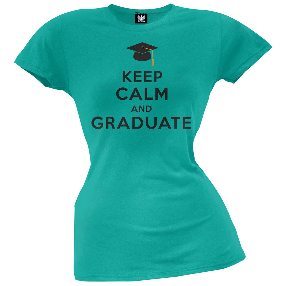 Keep Calm and Graduate Juniors T-Shirt Juniors T-Shirts Old Glory   