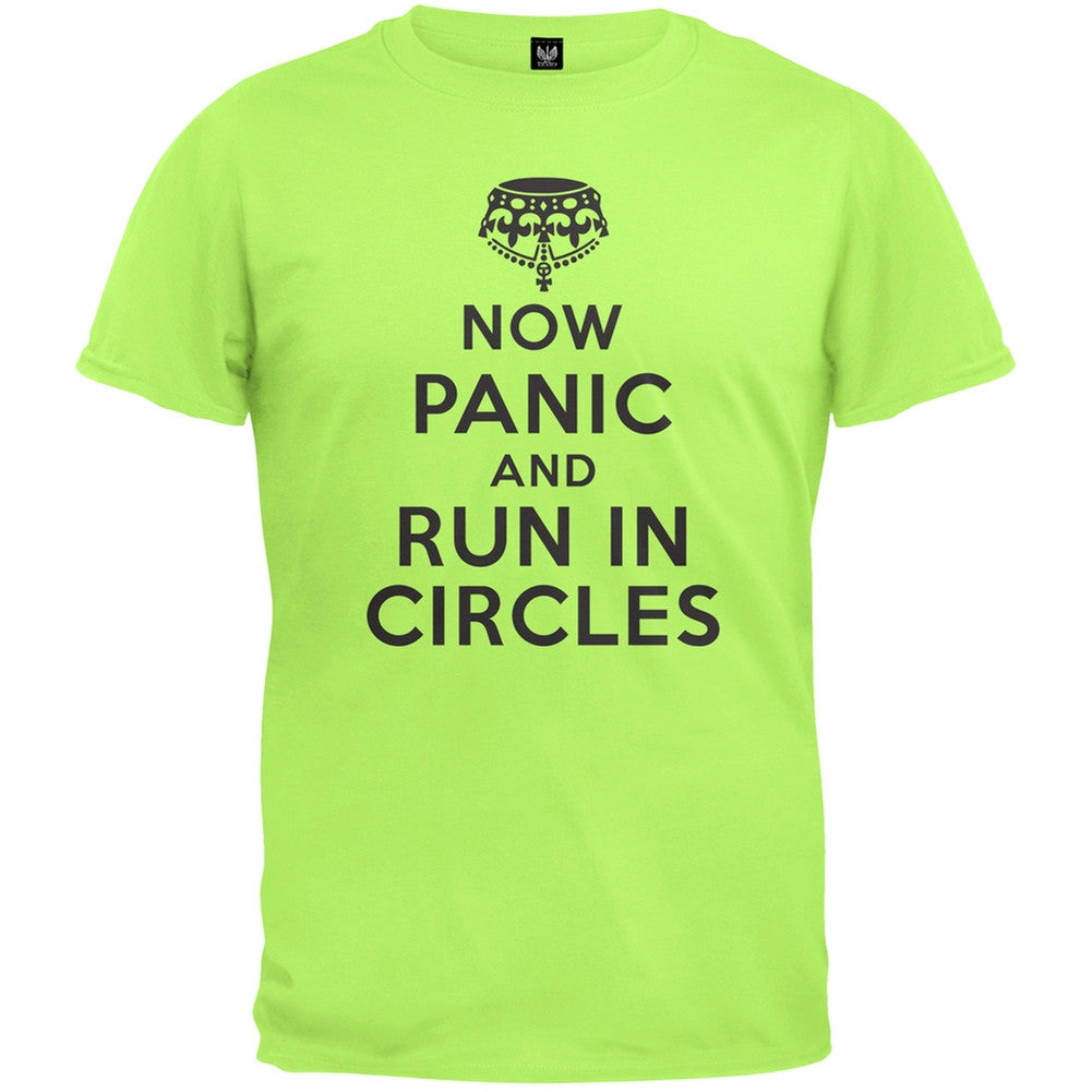 Now Panic and Run In Circles T-Shirt Men's T-Shirts Old Glory   