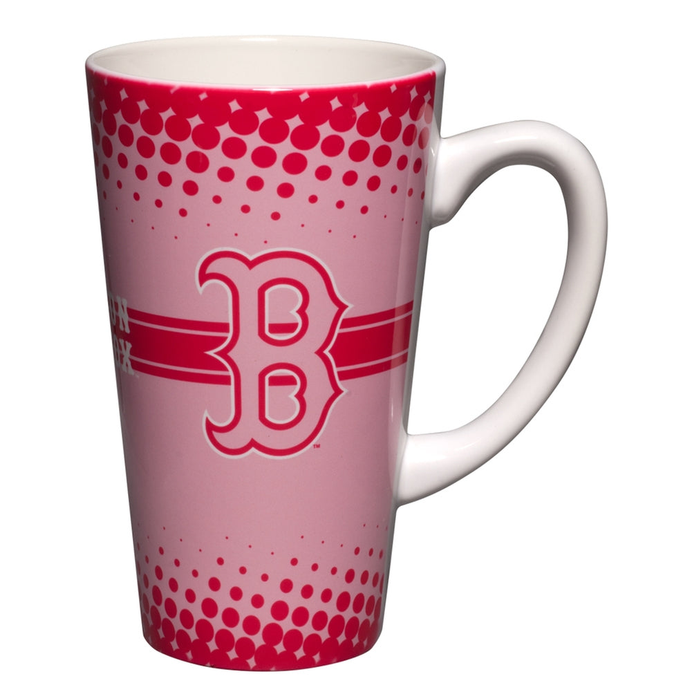 Boston Red Sox - Logo 16 oz Pink Latte Mug Coffee Mugs Old Glory OS Pink 