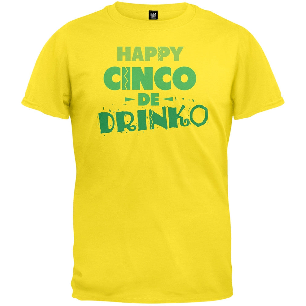 Cinco De Mayo - Happy Cinco de Drinko T-Shirt Men's T-Shirts Old Glory   