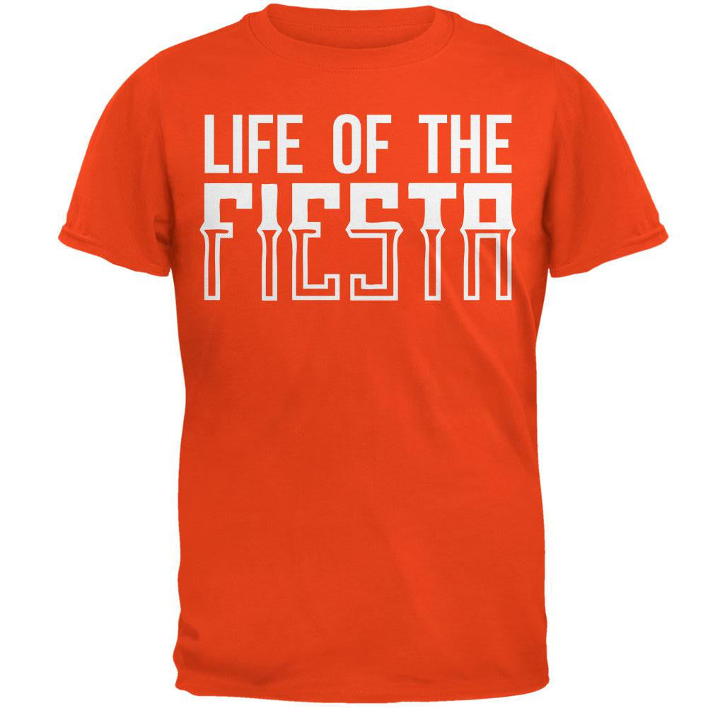 Cinco De Mayo - Life of the Fiesta T-Shirt Men's T-Shirts Old Glory 2XL Orange 