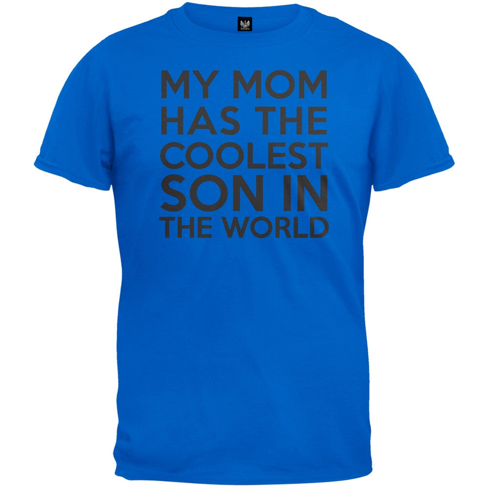 My Mom has the Coolest Son T-Shirt Men's T-Shirts Old Glory 2XL Blue 