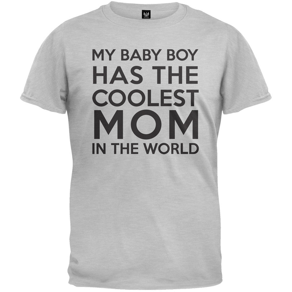 My Baby Boy has the Coolest Mom T-Shirt Men's T-Shirts Old Glory   